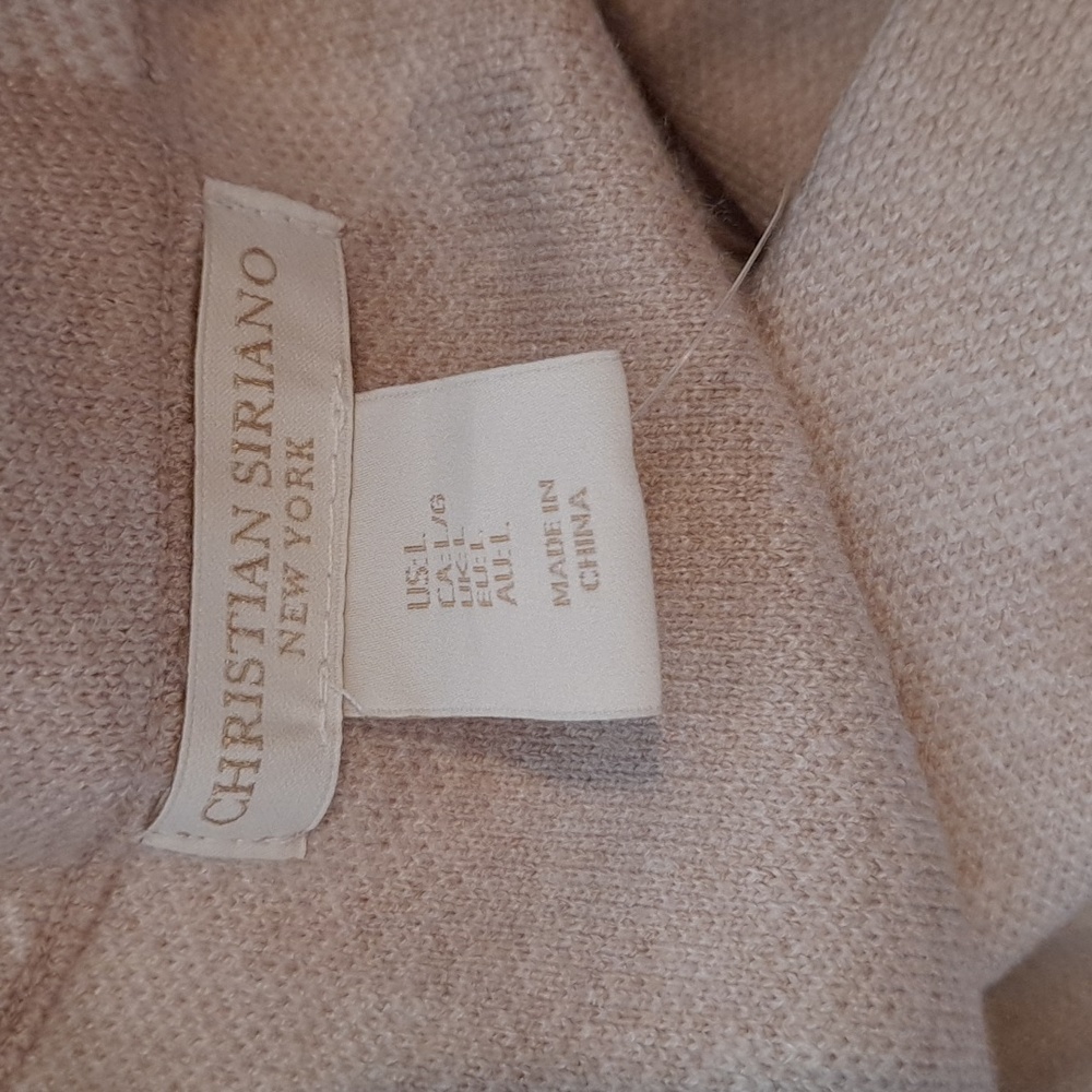 NWT Christian Seriano Tan And Cream Plaid Blazer - Picture 7 of 8